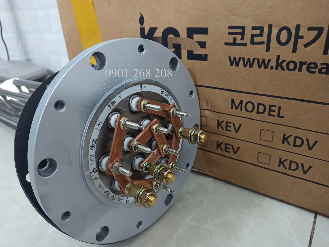 heater của máy hóa hơi KGE KEV-200 30kW